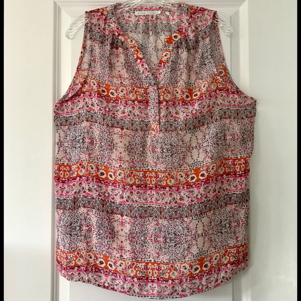 Anthropologie Violet + Claire v neck Boho tank